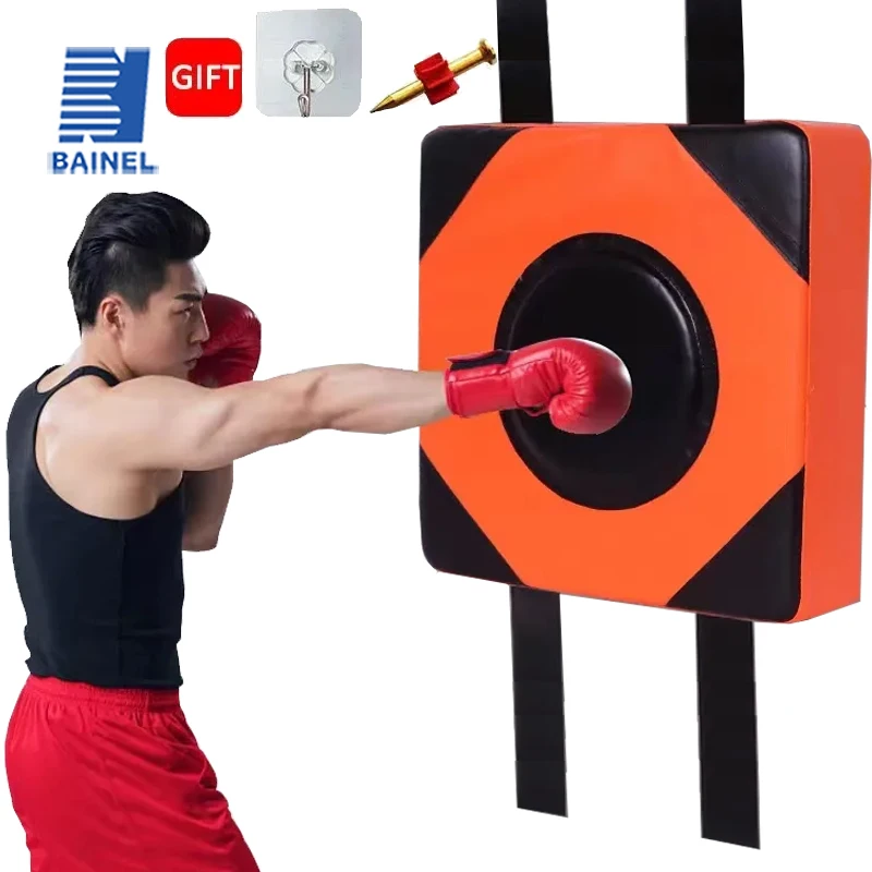 

Square Wall Target PU Leather Boxing Training Sandbag Adjustable Height Punching Bag Wall Punching Pad for Fitness Taekwondo