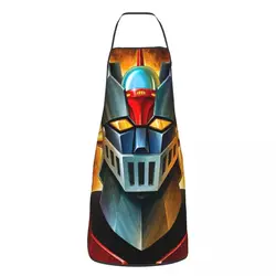 UFO Robot Mazinger Z Funny Apron for Women Men Anime Manga Unisex Kitchen Chef Bib Tablier Cuisine Cooking Baking Gardening