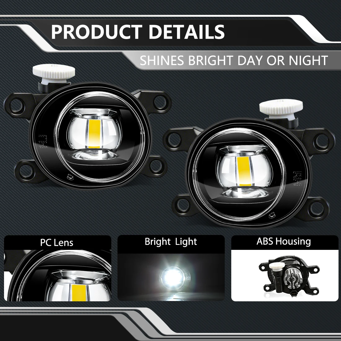 2PCS LED Fog Lamp Assembly For Toyota Corolla JP HATCHBACK Cross Levin Hilux Revo SR5 AURIS YARIS 2019 2020 2021 Front Fog Light