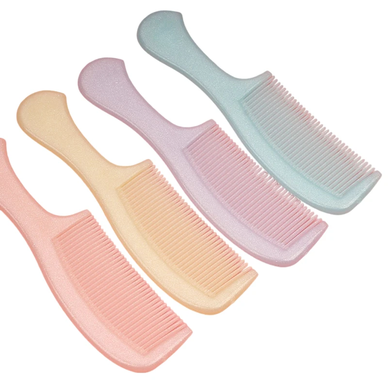 

1PC Fashionable Candy Color Plastic Comb Thick & Durable For Home Use Essential Tool For Smooth Hair Classic Hair Comb For Women