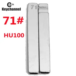 10 stücke hu100 Autos chl üssel leer 71 # kd Schlüssel blatt Flip Key Blade für Chevrolet Cruze Buick Opel Cadillac Opel für Keydiy Xhorse VVDI