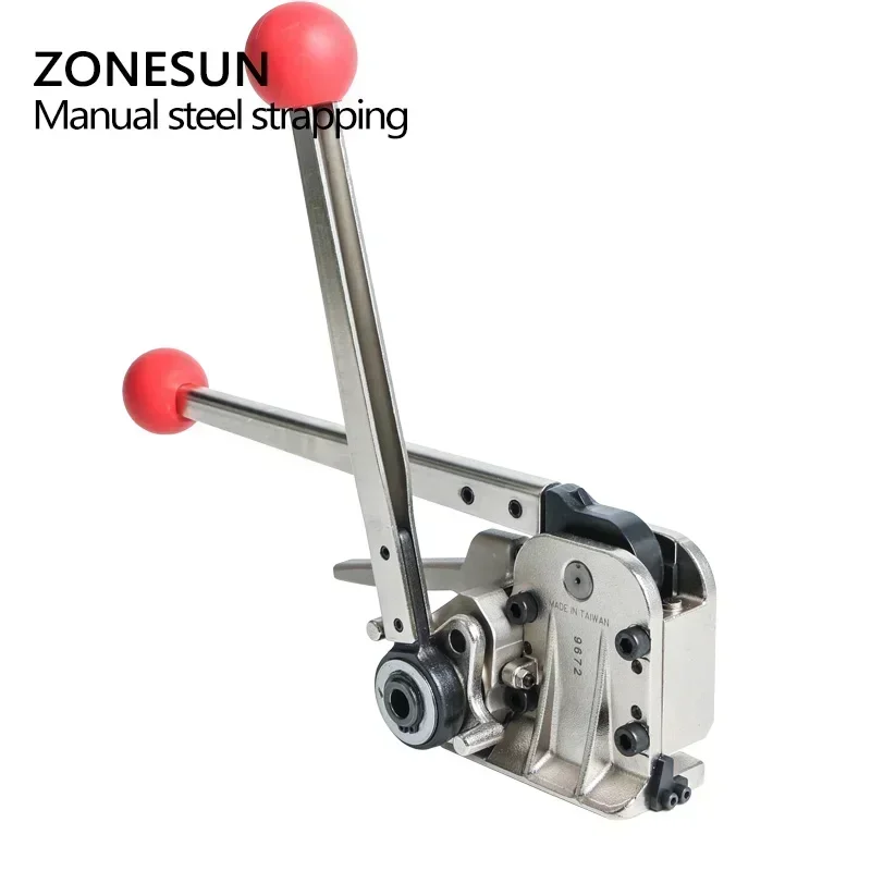 ZONESUN Strapping machine MH35 Manual Sealless Steel Strapping Tools for strap steels width from 16 to 25mm