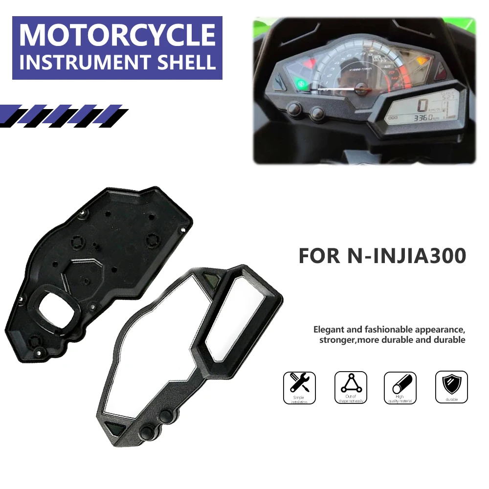 

Fit For Kawasaki Ninja 250/300 2013-2017 Motorcycle Instrument Case Speedometer Gauge Odometer Tachometer Dashboard Housing
