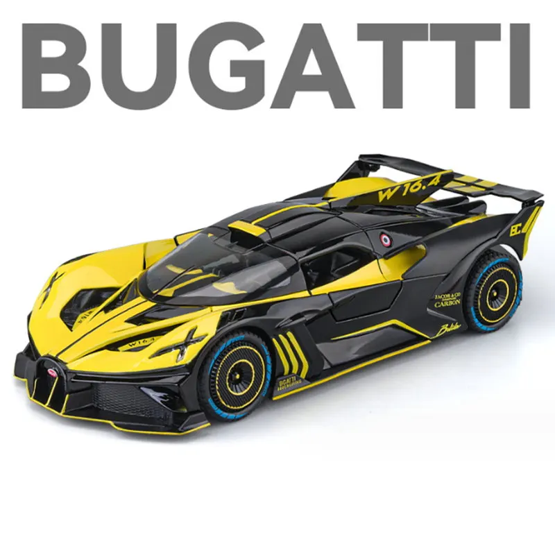 1:24 Bugatti Bolide Legierung Sport Auto Modell Gießt Druck Metall Spielzeug Fahrzeuge Auto Modell Hohe Simulation Sammlung Kinder Spielzeug Geschenk