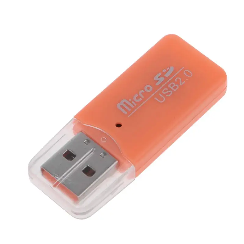 Adaptor pembaca kartu SD TF 2.0 USB mikro kualitas tinggi untuk komputer Tablet PC