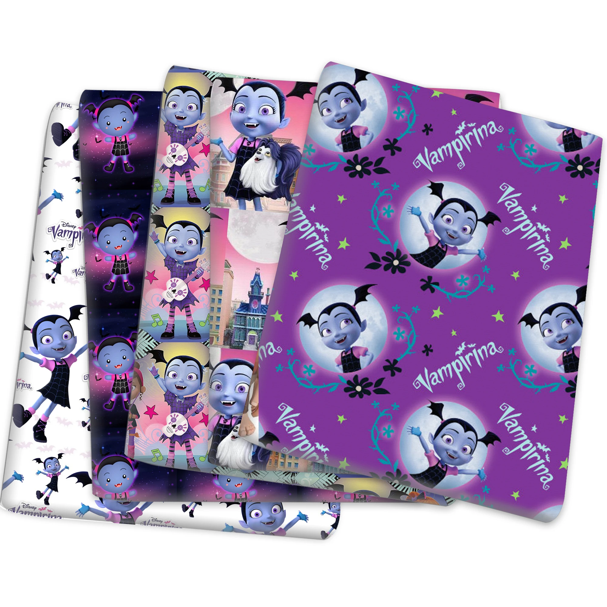 Disney Vampirina 50*145cm Polyester Cotton Fabric Sewing Quilting Fabric Needlework Material DIY Handmade