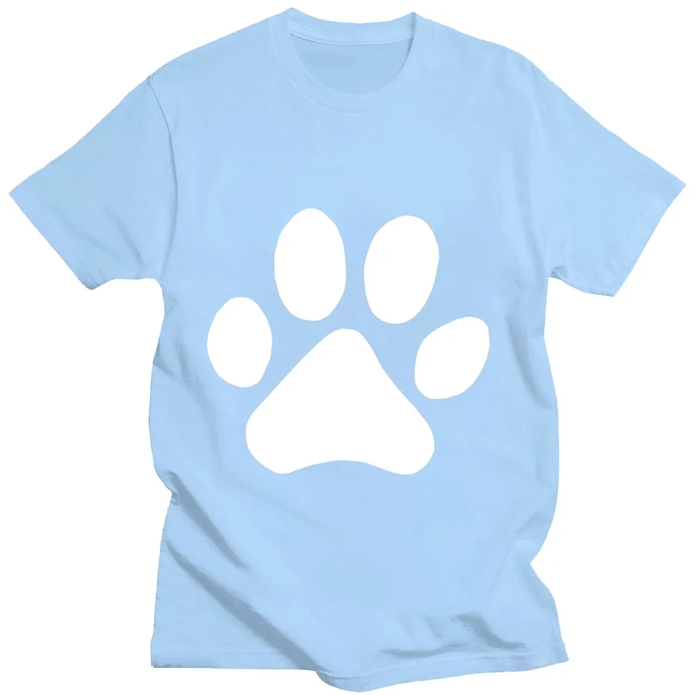 White Puppy Paw T-shirts Graphic Printing Cartoon Casual Tee-shirt Short Sleeve Cotton Tshirt Ropa Mujer Harajuku Kawaii Tees