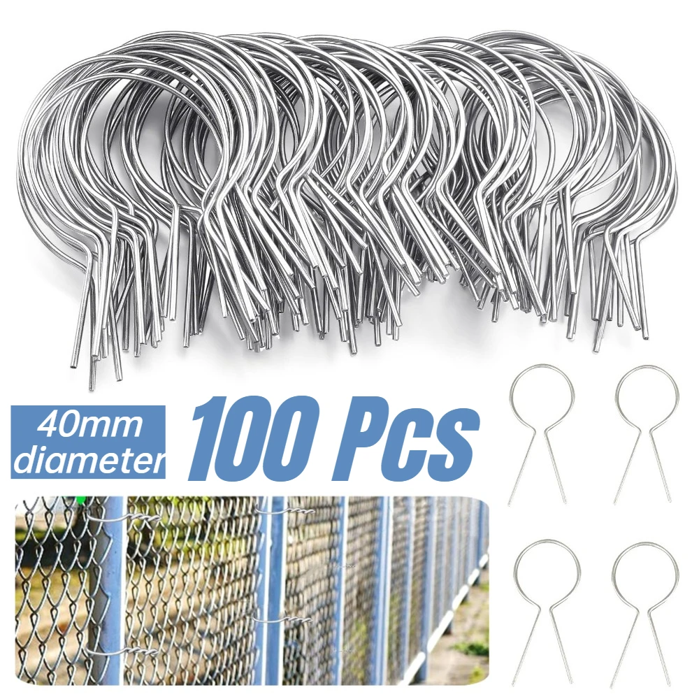 100-attaches-de-cloture-torsadees-de-40-mm-de-diametre-en-acier-inoxydable-pre-coupees-outils-de-fixation-pour-cloture-en-mailles-de-chaine-fermes-jardins