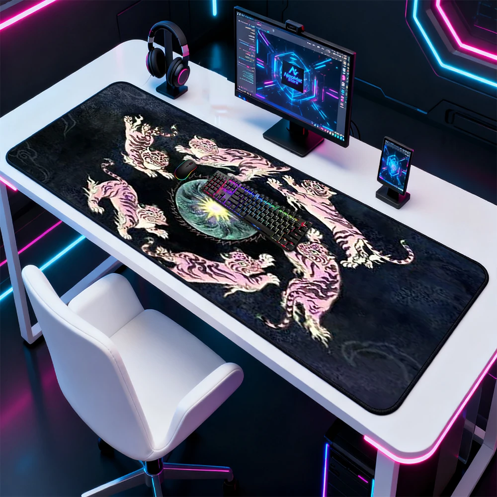 타이거 데스크탑 매트 핑크 미스티컬 게이밍 액세서리 미 - Gaming Accessories Pink 리뷰 및 가격