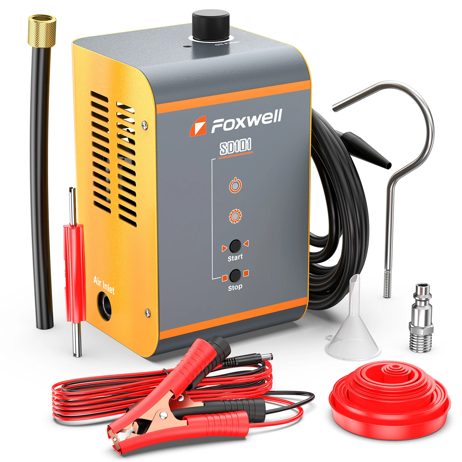 Foxwell Sd101 Auto Rooklek Detector Turbo Evap Pijp Lek Locator Analyzer Auto Vacuüm Lek Generator Diagnostisch Hulpmiddel