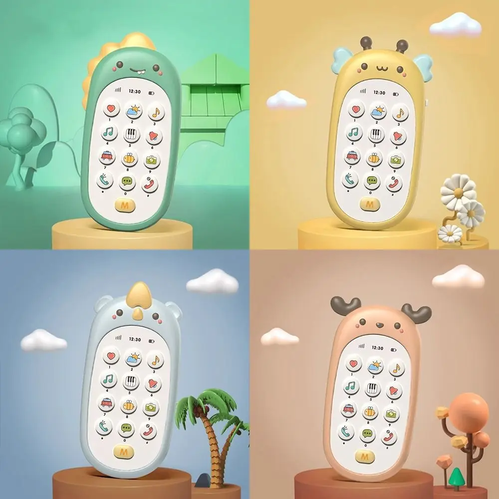 Music Function Baby Phone Toy Interactive Feature Biteable Design Early Education Toy Educational Sound Smart Toy