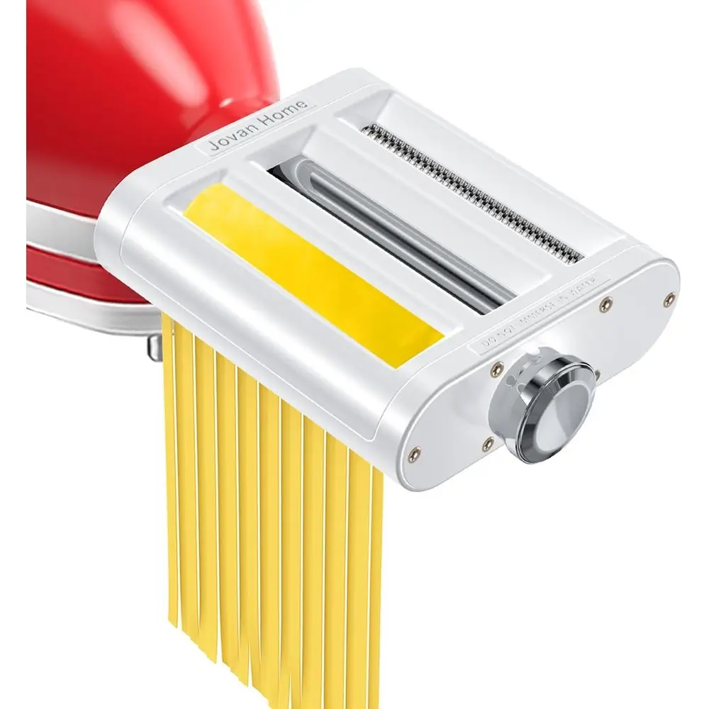 

3-in-1 Pasta Machine Set: Roller, Spaghetti & Fettuccine Cutters Attachment