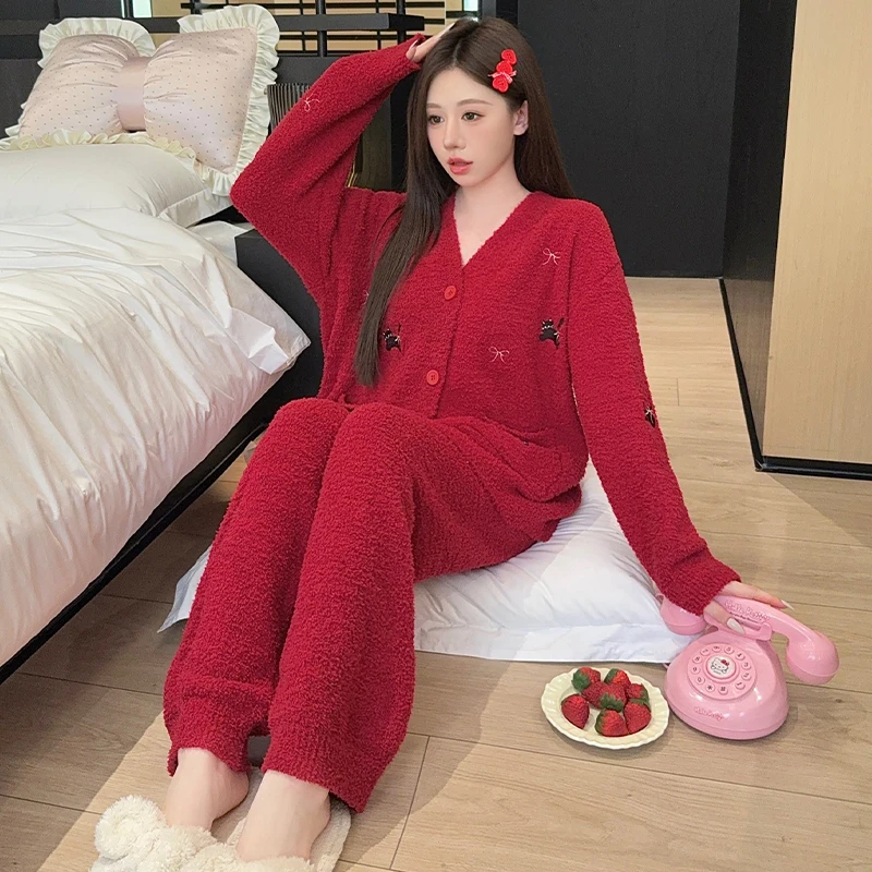 set-pigiama-in-raso-per-donne-completo-comodo-per-dormire-pantaloni-invernali-foderati-in-pile-abbigliamento-termico-spesso-e-morbido