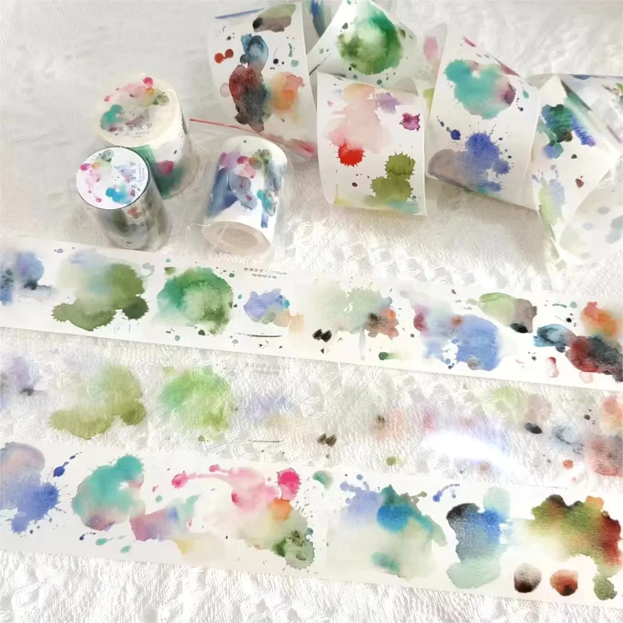 

Vintage Cold Spring Base Backgrounnd Washi PET Tape DIY Card Making Scrapbooking Plan Decorative Sticker