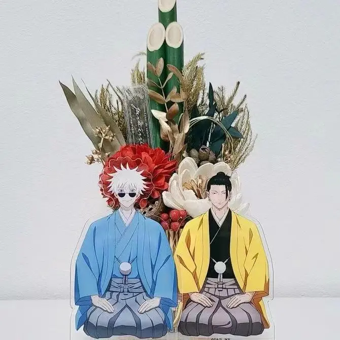 

Anime Jujutsu Kaisen Satoru Gojo Geto Suguru Cosplay Table Decoration Acrylic Standing Sign Birthday Xmas Gift Desktop Ornament