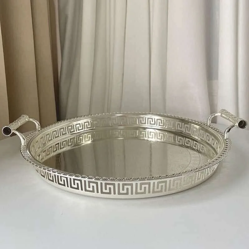 Light luxury home living room coffee table fruit plate candy plate high-value tray dessert table decoration ornament cake plate