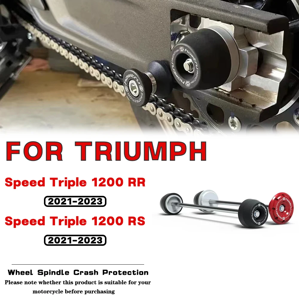 

For Triumph Speed Triple 1200 RR / RS 2021 2022 2023 Motorcycle Accessories Front Rear Wheel Spindle Crash Protection