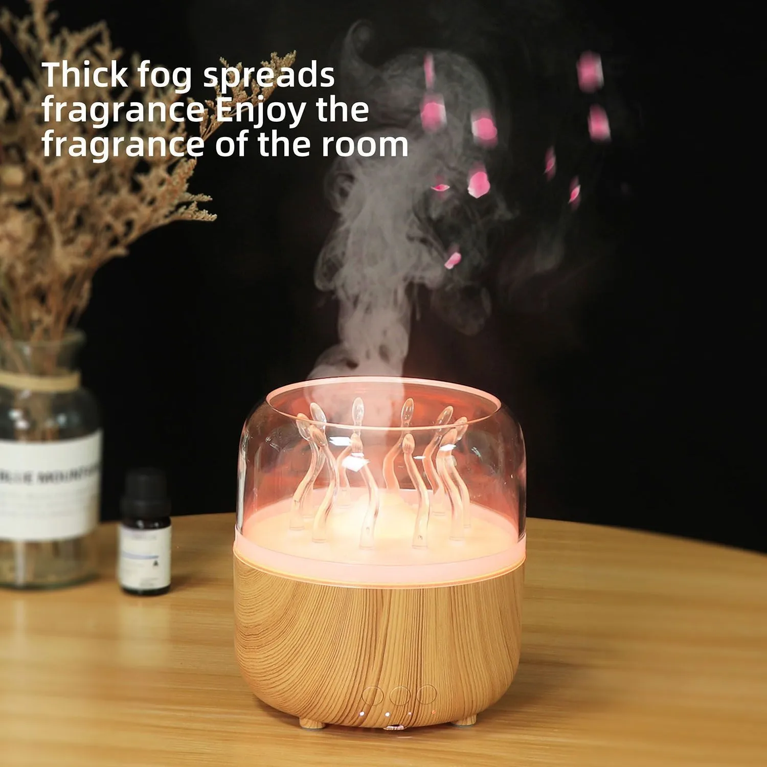 

280ML Aromatherapy Humidifier with Timer Jellyfish Air Humidifier Aromatherapy Jellyfish Diffusers for Home Bedroom Spa Office