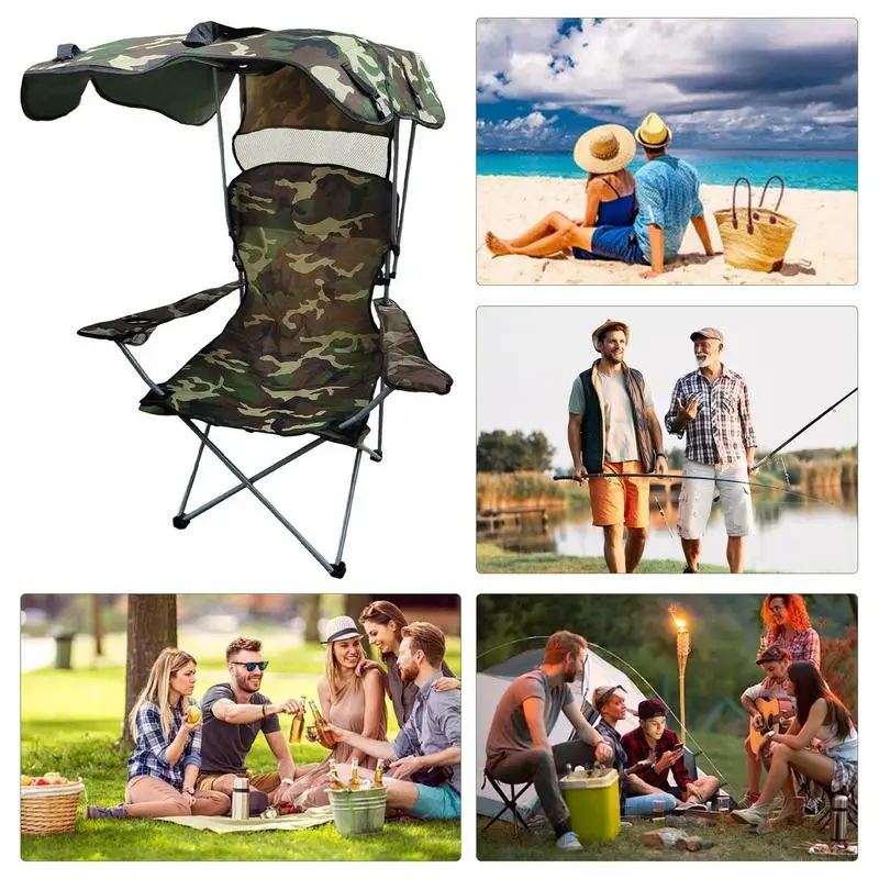 Outdoor Supplies Folding Chair Foldable Canopy Chair Portable Folding Fishing Stool Camping Lounge Chair Foldabl Seat For Indoor