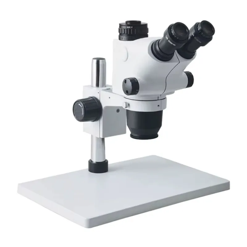 6.5X-65X Trinocular Microscope With Large Base for Mobile Phone PCB LCD Circuit Repair Soldering Welding