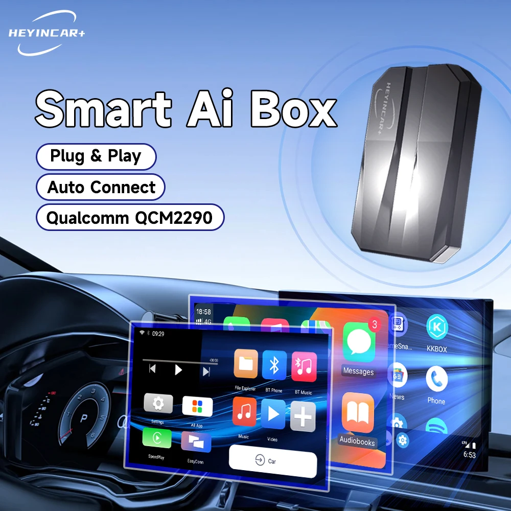 

HEYINCAR Carplay Ai Box built-in Netflix Youtube IPTV For Volvo Chevrolet Ford GMC Haval Kia Maxus Mazda MG Porsche Toyota VW