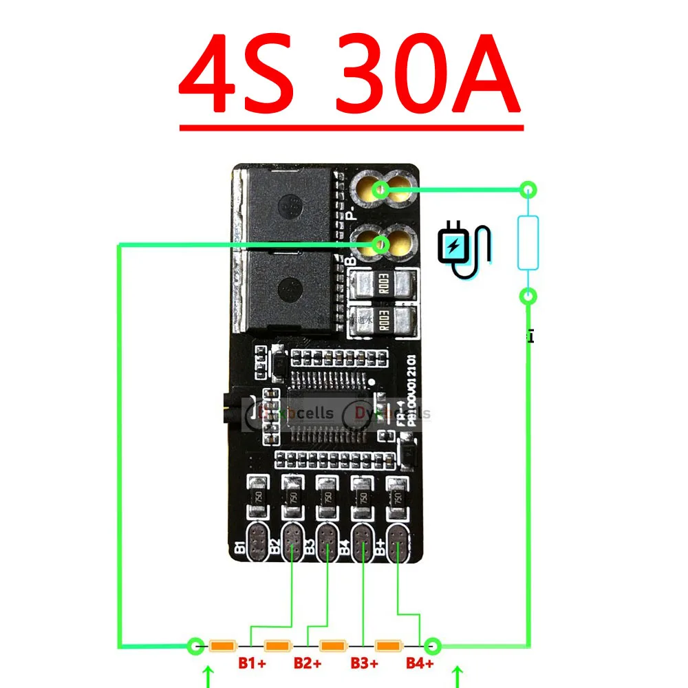 Imagem -06 - Placa de Proteção da Bateria do Lítio Bms 18650 Li-íon 30a 60ma Equilíbrio w Temp de Ntc Carro Arruela Broca 3s 4s 5s 6s 7s