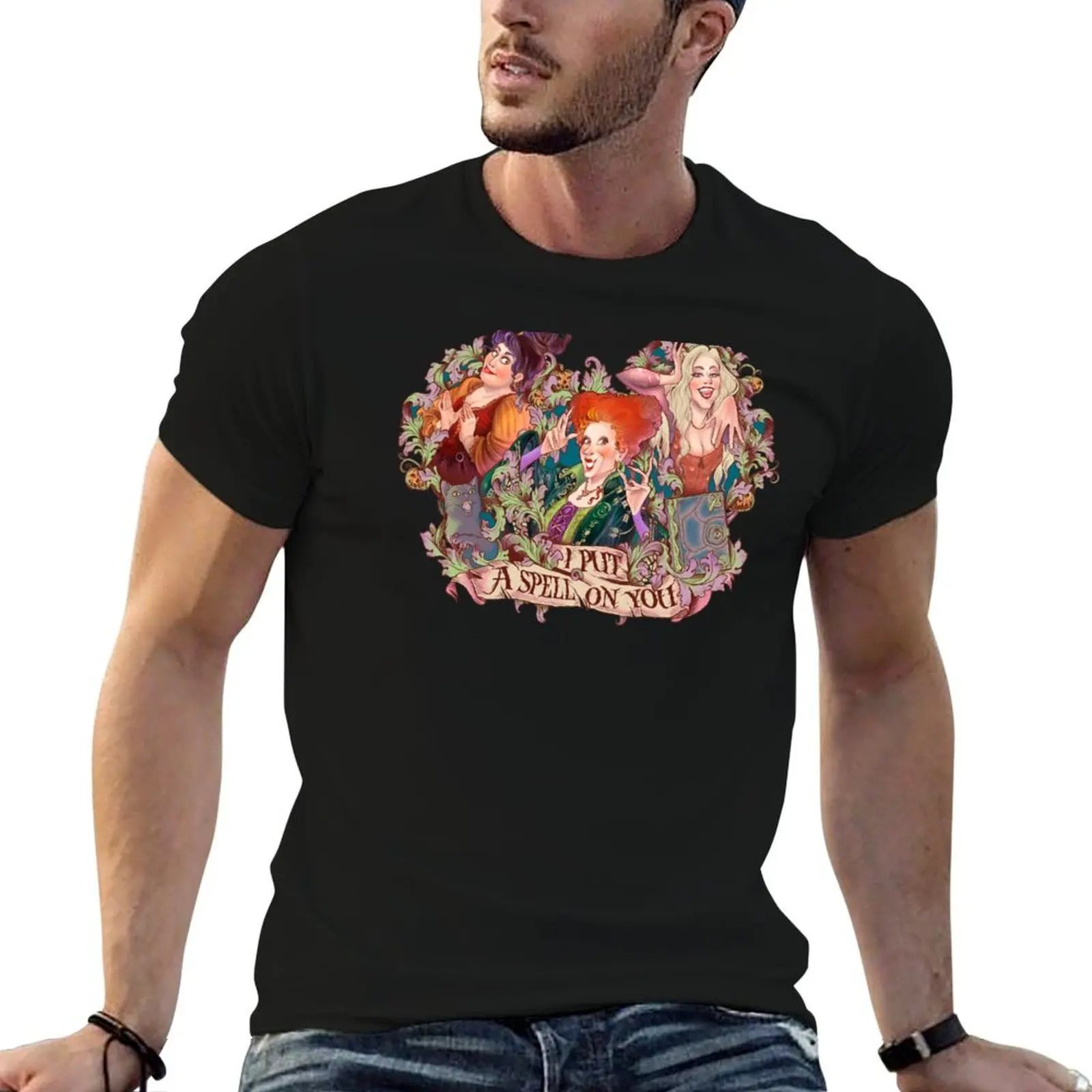 I put a spell on you T-Shirt t shirts for man cotton soft t shirts for man graphic tees man t shirts graphic T-shirt
