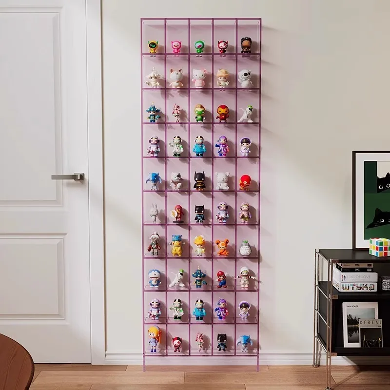 acrylic small Bogu frame living room against the wall new Chinese tea set storage rack tea ornaments shelf display cabinet