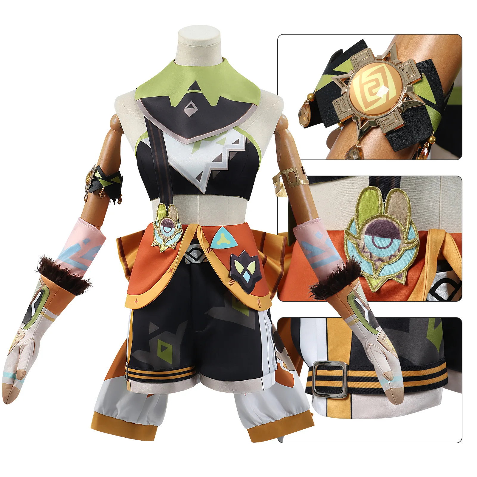 Kachina Cosplay Genshin Kachina Cosplay Costume Shoes Wig Anime Game GenshinImpact Role Play Carnival Party Comic Con Prop Suit