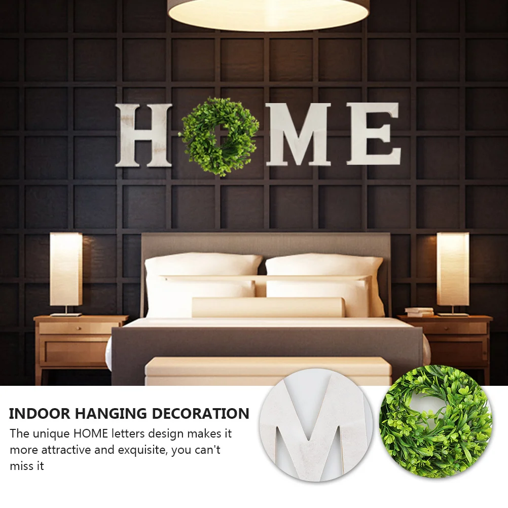 

1Set Home Letters Wooden Hanging Decor Wall Adornment Diy Party Decoration Indoor Hanging Ornament For Home Interior Festival