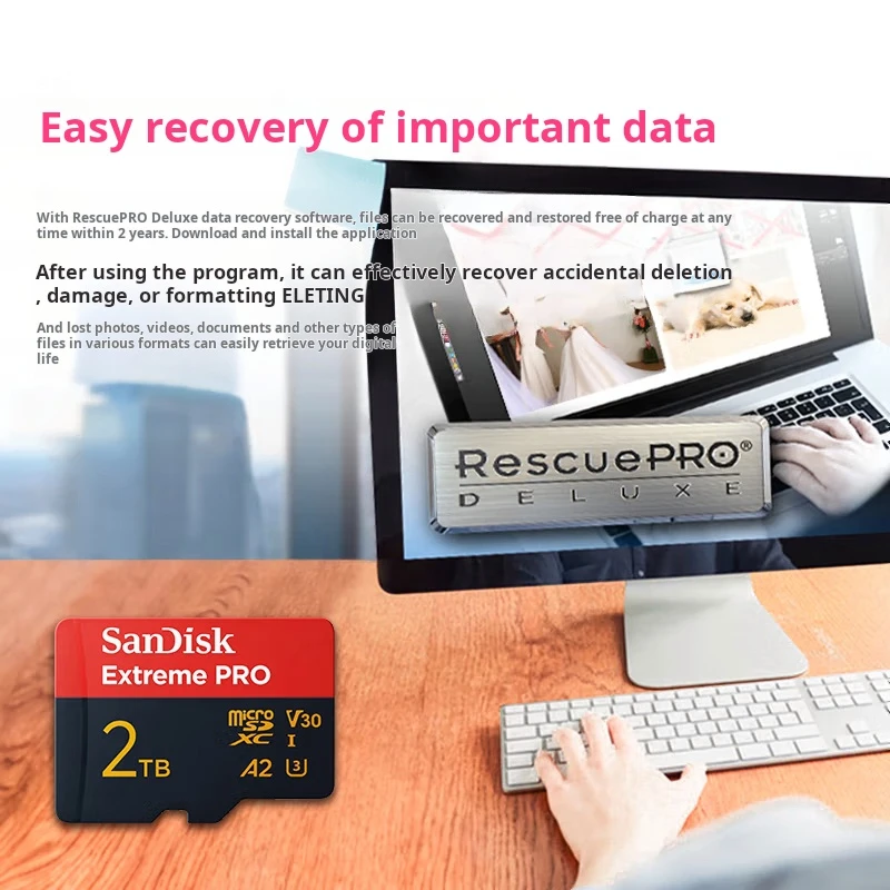 

SanDisk 2TB TF (MicroSD) Memory Card, U3 C10 A2 V30 4K, Extreme Pro Mobile Edition, Read Speed 250MB/s