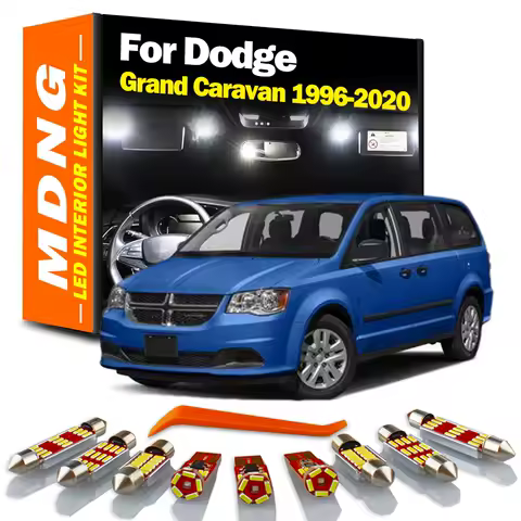 MDNG Canbus Vehicle LED Interior Map Dome Light Kit For Dodge Grand Caravan 1996-2017 2018 2019 2020 Car Accessories Led Bulbs