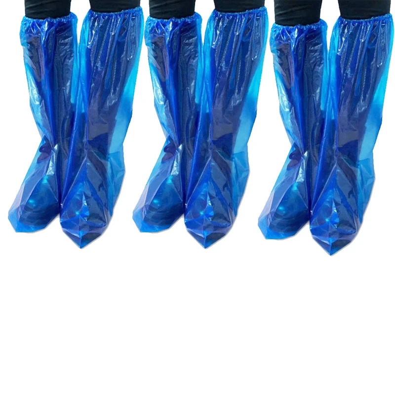 150Pcs Waterproof Disposable Long Shoe Covers Carpet Cleaning Overshoes Protective