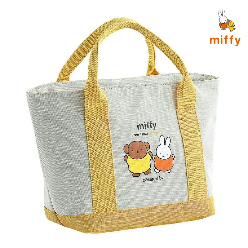 

Kawaii Miffy Handbag Student Office Worker Portable Handheld Insulation Bag Dopamine Lunch Box Insulation Bag Girl Perfect Gifts