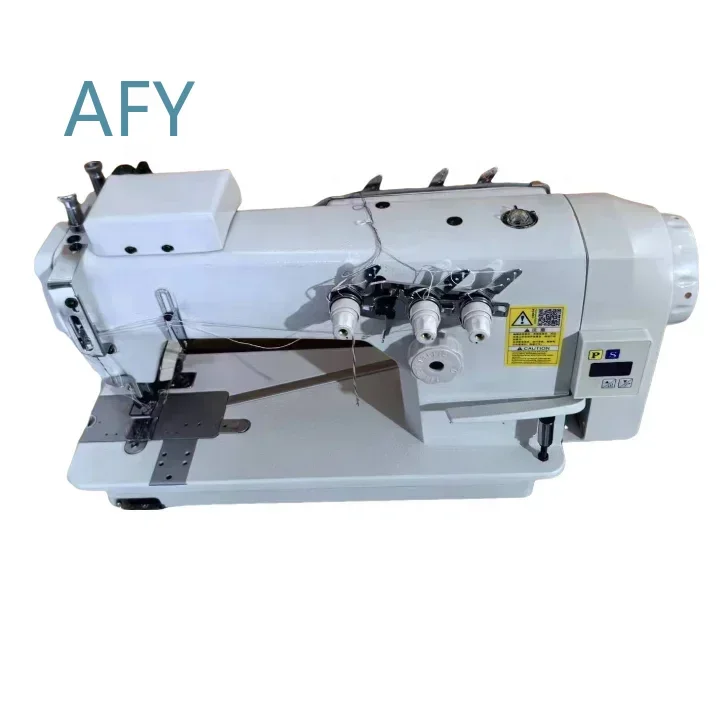 for 3800-3D Direct Drive High Speed Triple Needle Industrial Chain Stitch Sewing Machine for Garment Factory Production Heavy