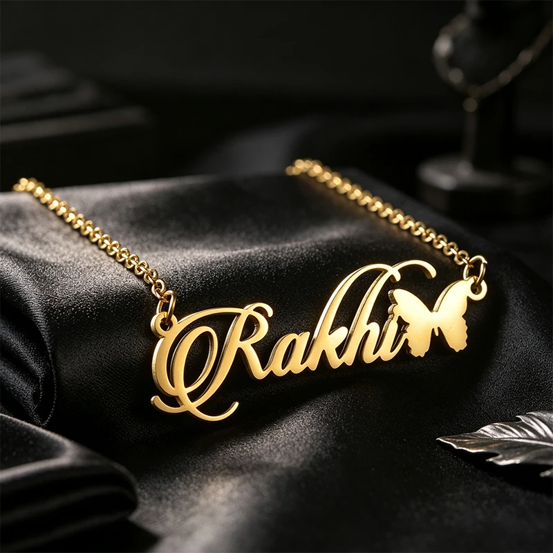 Personalized Gothic Name Choker Necklace, Custom Gift