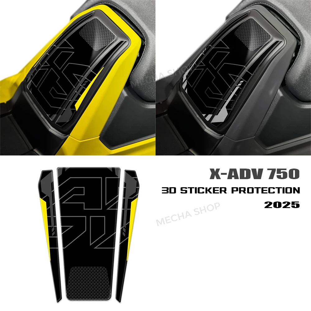 xadv 750 2025 Tank Door Sticker 3D Resin Decal Protection Kit for XADV 750 X-ADV 750 2021 2022 2023 2024