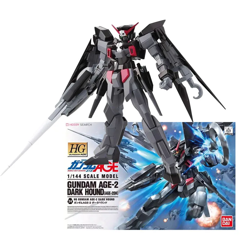 

Bandai Original 1/144 HGAge Gundam Age-2 Dark Hound Action Figure Assembly Model Gift Toys Collectible Model Gifts for Children