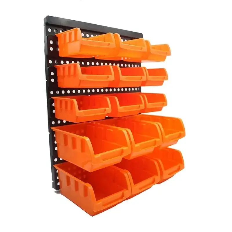 ABS Wall-Mounted Storage Box Tool Parts Garage Unit Shelving Hardware Screw Tool Organize Box Components Tool Box