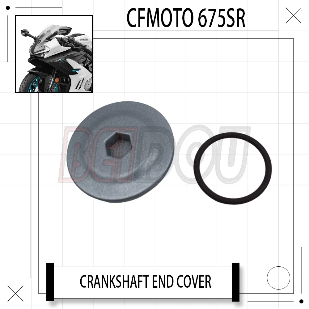 

For CFMOTO 675SR-R 675SR SR675 675SRR Motorcycle Original Crankshaft End Cover Crankshaft End Cover Left Cover Decorative Cover