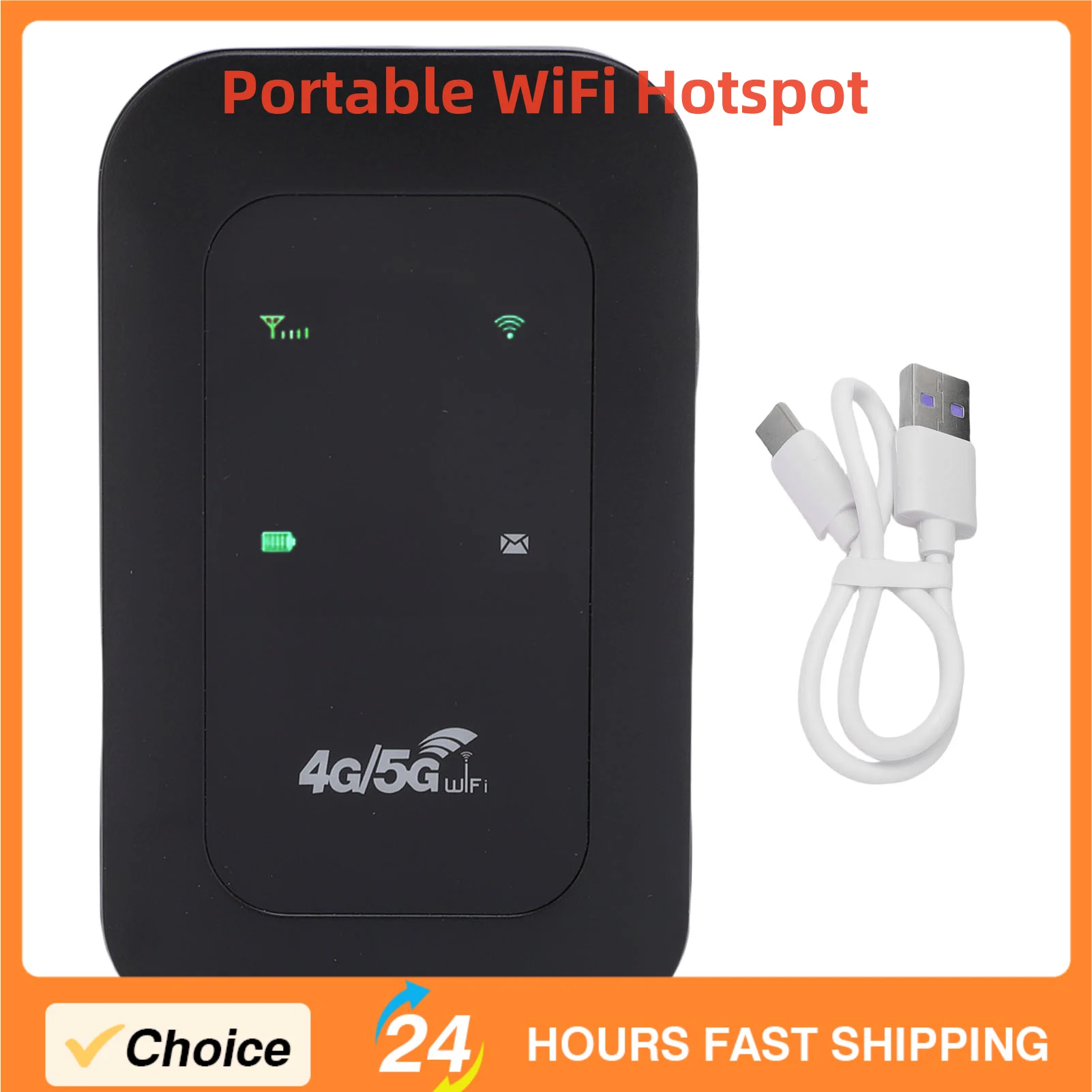 

Аккумулятор 2100 мАч, портативный мобильный маршрутизатор 4G 5G, мобильный Wi-Fi-маршрутизатор, поддержка 10 подключенных устройств, 300 Мбит/с, высокая скорость для деловой поездки