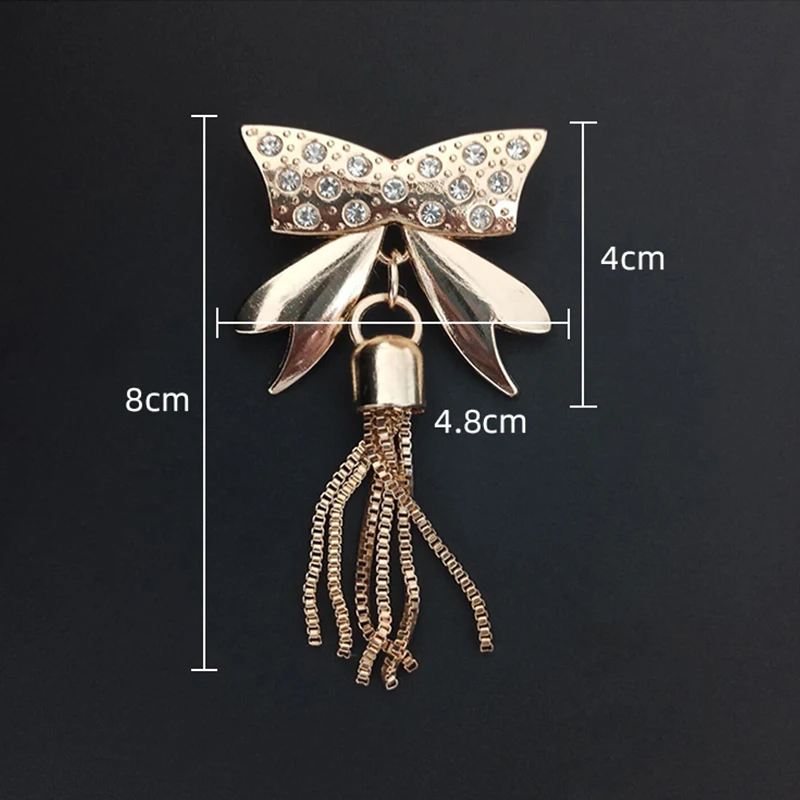 Exquisite Metal Deer Clasp Buckles Bag Purse Hat Decor With Tassel Hardware DIY Leather Craft Accessory Golden Bag Accessories