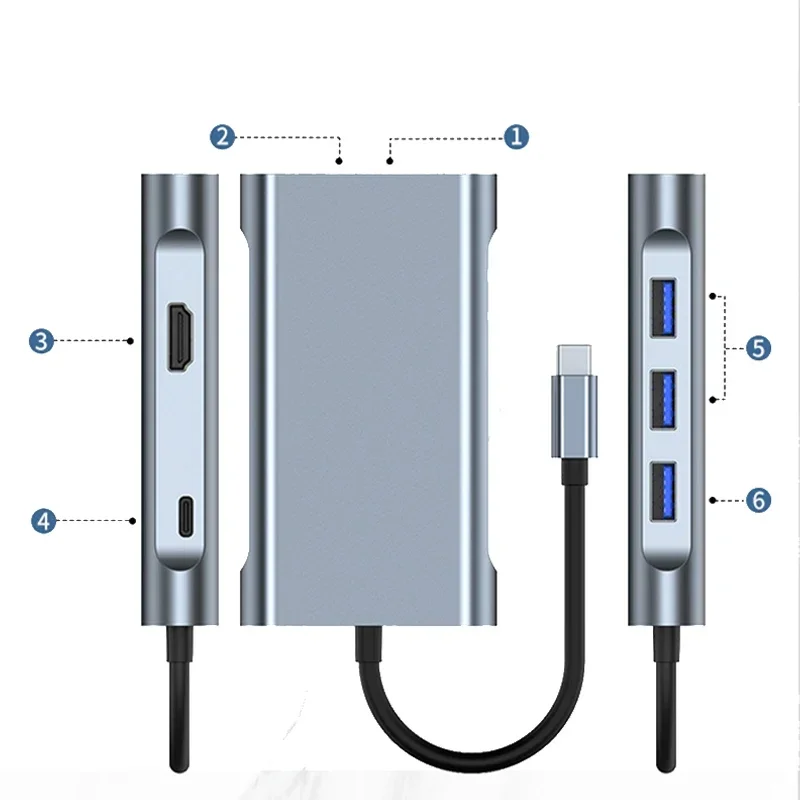 Док-станция для USB C, аксессуары для компьютера