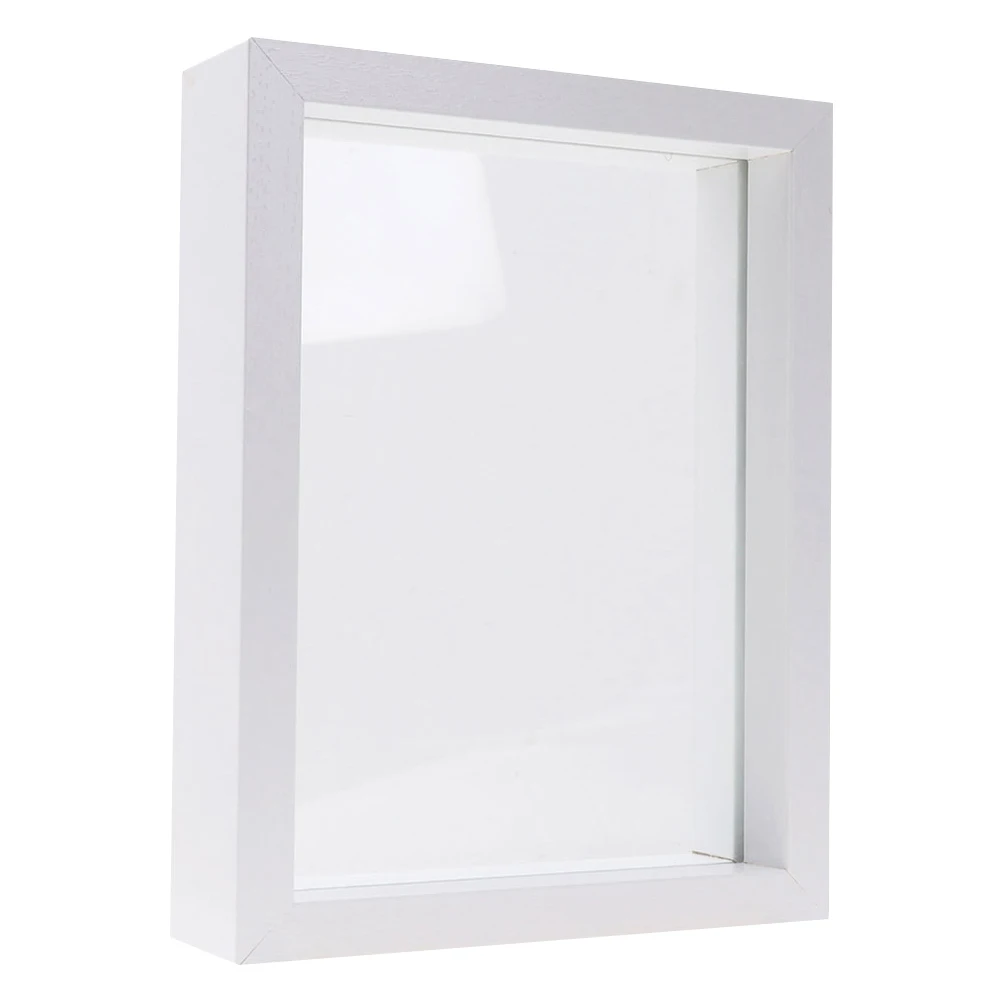 

Frames Glass Plant Specimen DIY Holder Manicure Dried Flowers Desktop Photo White Delicate Display