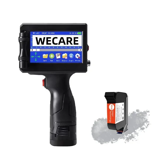 WECARE Portable Automatic Inkjet Handheld Printer Using WECARE Fast Dry Ink Cartridge