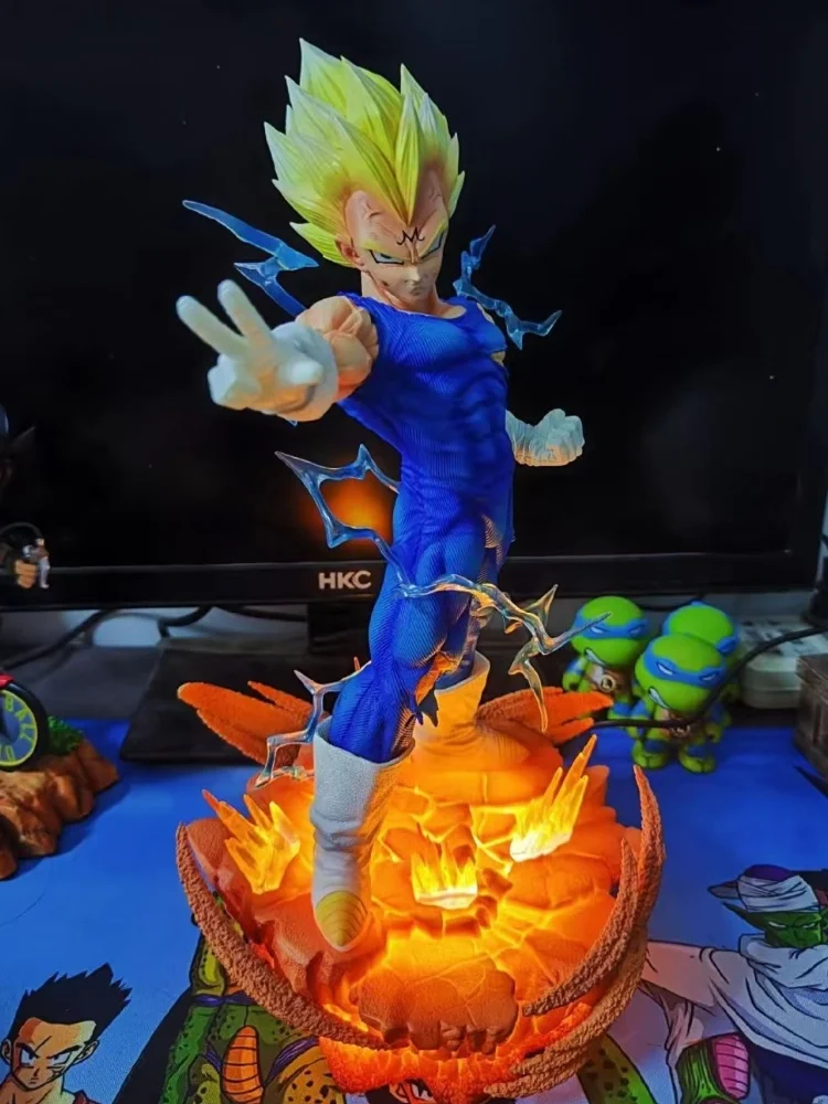 31.5 cm Anime Dragon Ball Actiefiguren Vegeta Goku Demonize Super Saiyan Model Desktop Collectie Speelgoed Gift Ornament Decaration