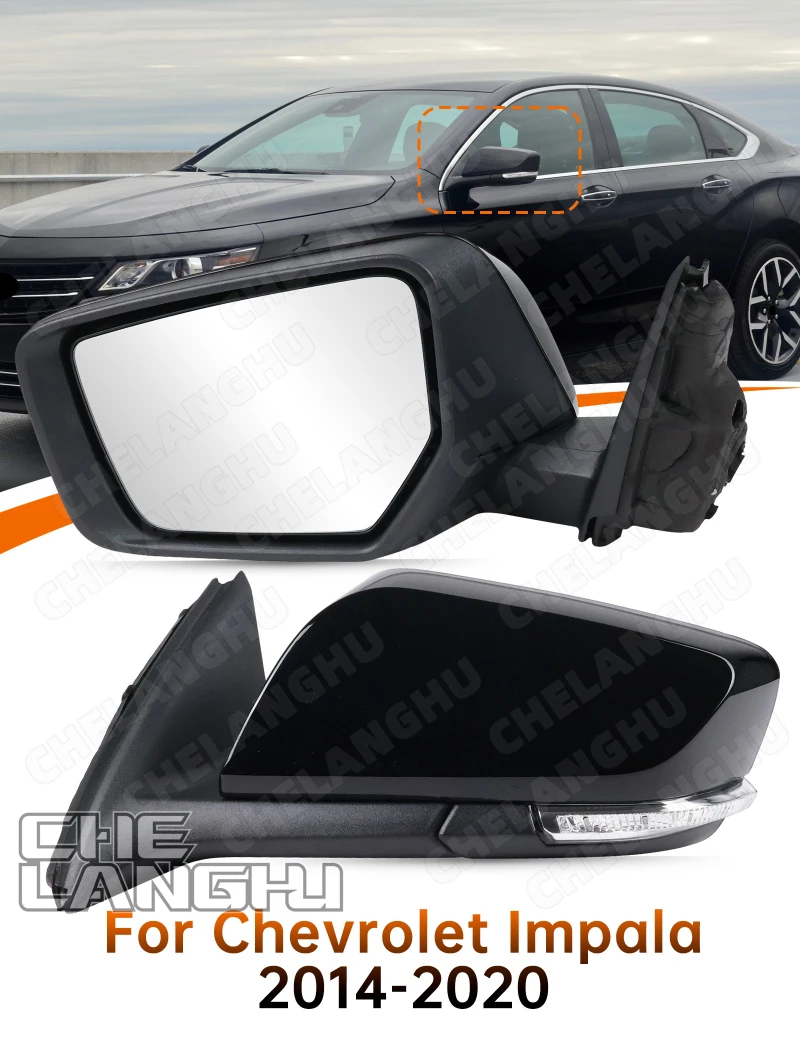 Rear Mirror Assembly For Chevrolet Impala 2014 2015 2016 2017 2018 2019 2020 Car Door Wing Mirror Various Plug Configurations