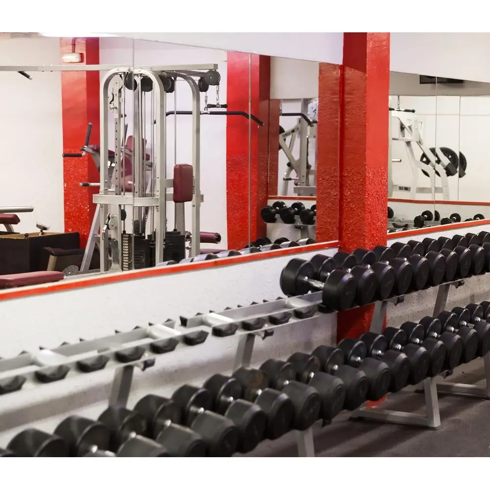 Wall-Mounted Frameless Mirrors, 48x24, Set of 3, for Home Gym, Yoga, and Dance Studios