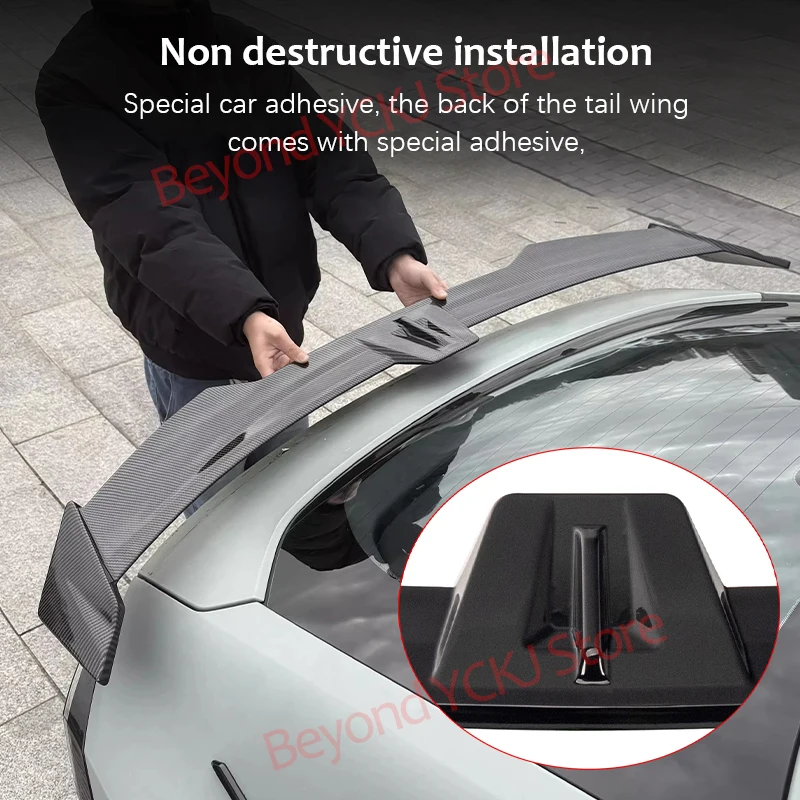 Sport Rear Roof Spoiler Wind For CHANGAN UNI-V UNIV 2022 2023 2024  Styling Accessories Blade-shaped Trunk Spoiler Decorative