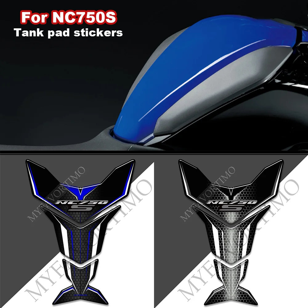 

For Honda NC750 S NC750S Motorcycle stickers Tank pad Grips Anti-Slip 3D decals protection Fish Bone Kit